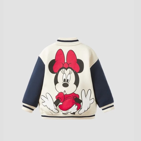 Zara Other - NWT New Zara Minnie Mouse Bomber Jacket 12-18 month